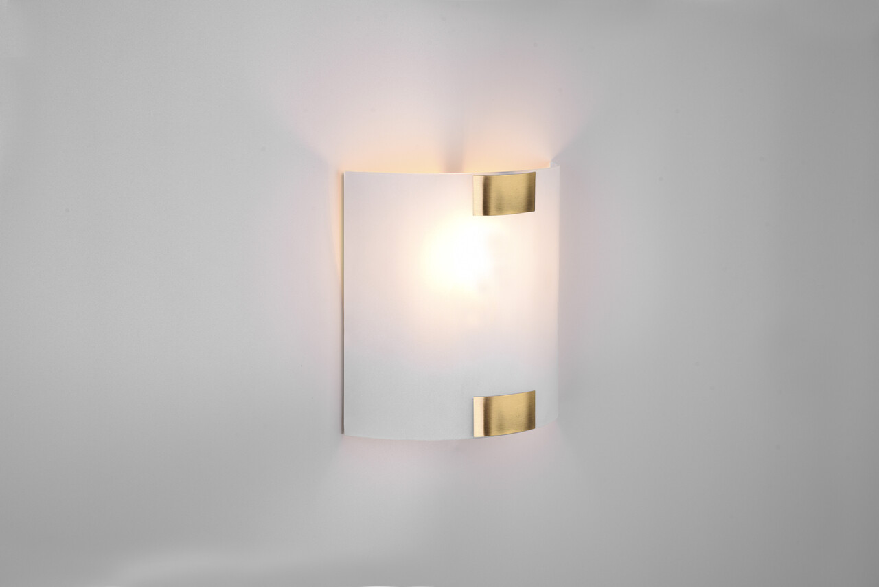 Aplica de perete Pura, TRIO, 20x20 cm, 40W, 1x E27, metal, bronz antic/alb - imagine 5